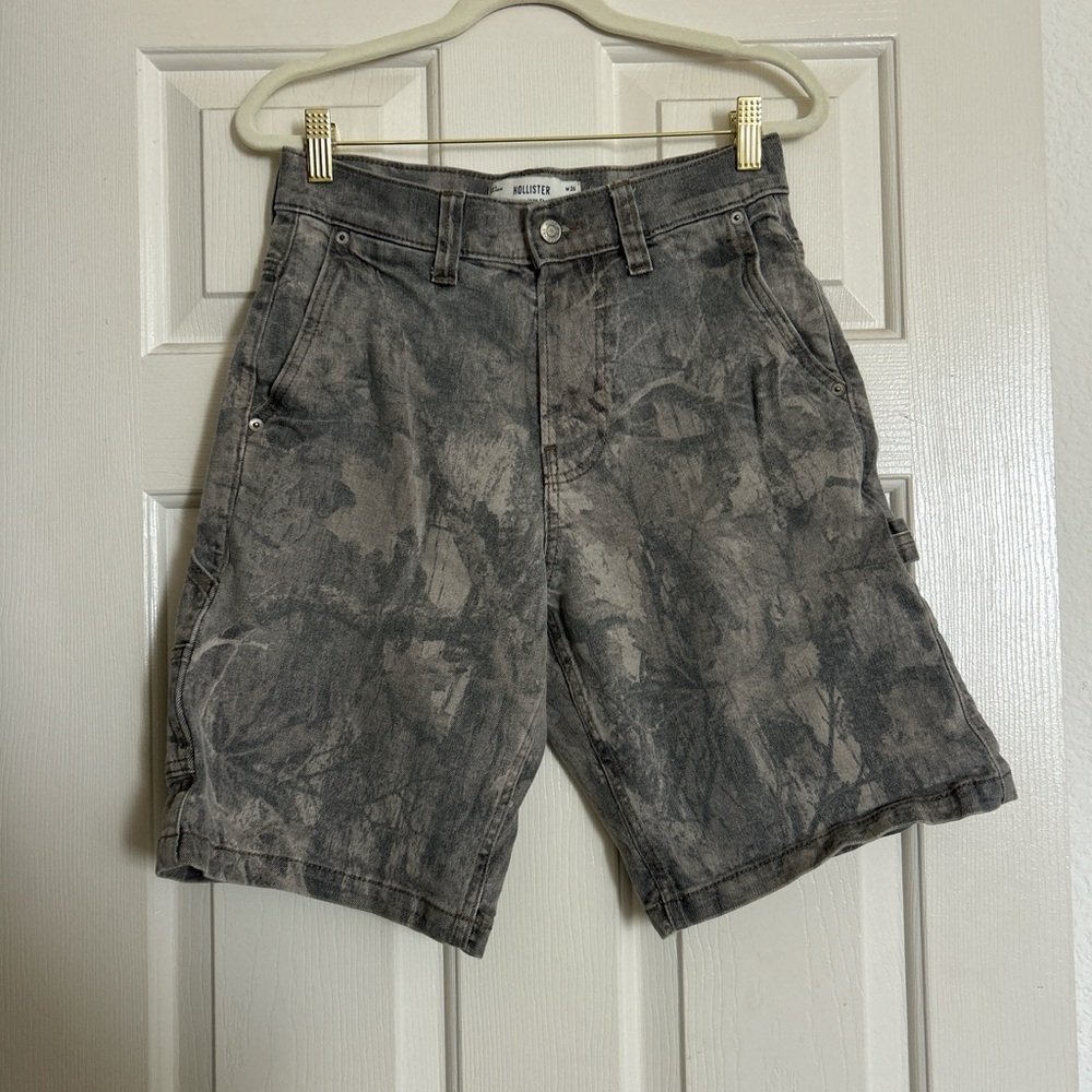 Camo Denim Shorts